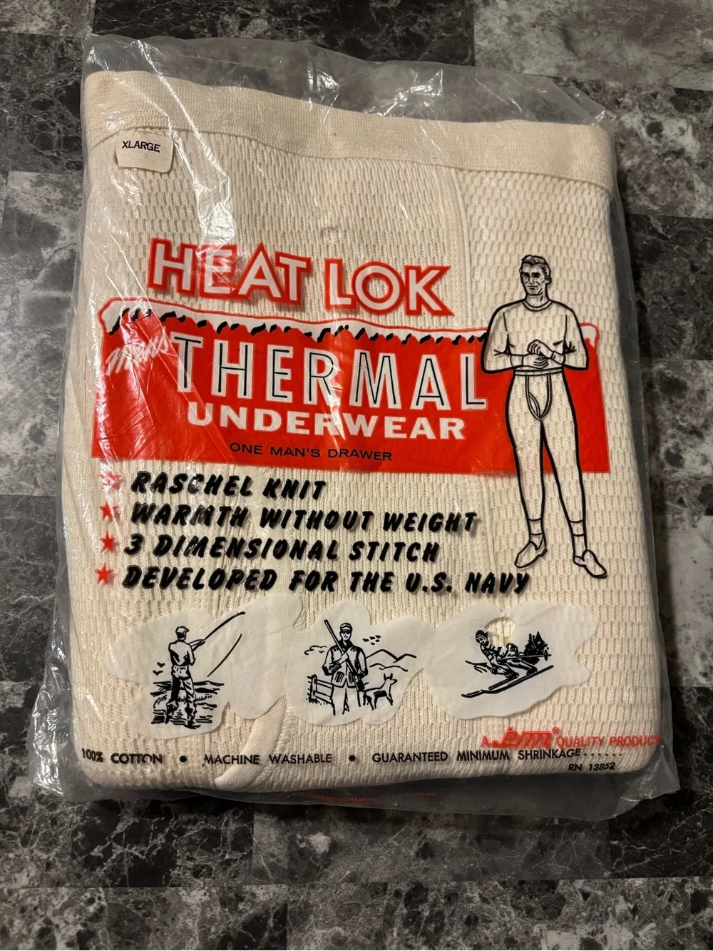 Vintage Thermal Long Johns – Cream
